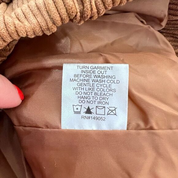 Fashion Nova NWT Camel High Neck Cover Your Tracks Puffer Jacket Size 2X - Picture 11 of 13